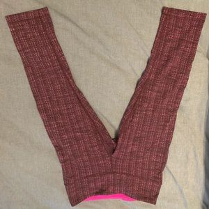 Dark purple and pink Lululemon Capri